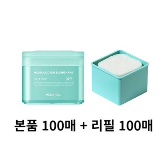 메디힐 마데카소사이드 흔적 패드 더블 100매+100매 리필